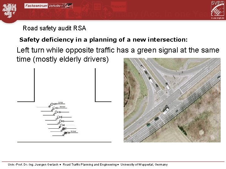 Typical Black Spot in Germany (Acc. in one Year) Road safety audit RSA Safety