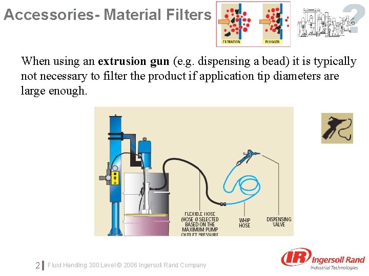 Accessories- Material Filters Click to edit Master subtitle When using an extrusion gun (e.