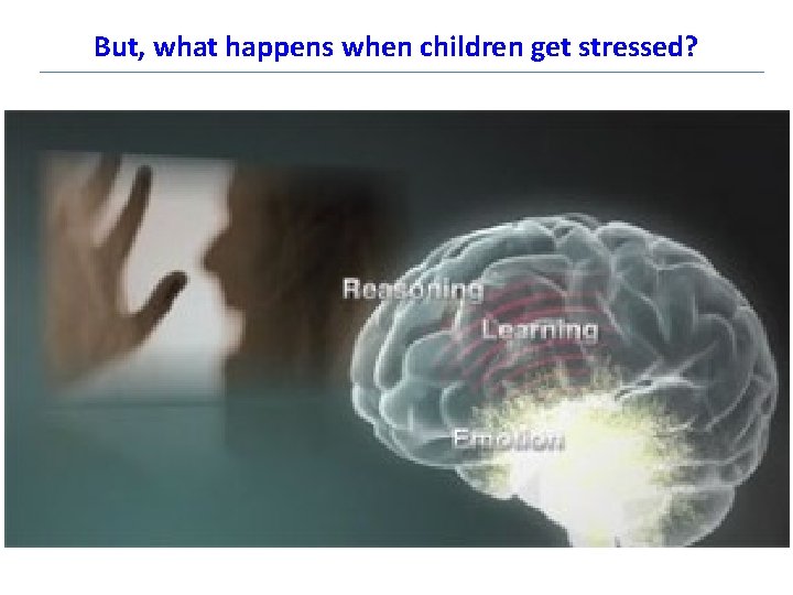 But, what happens when children get stressed? 
