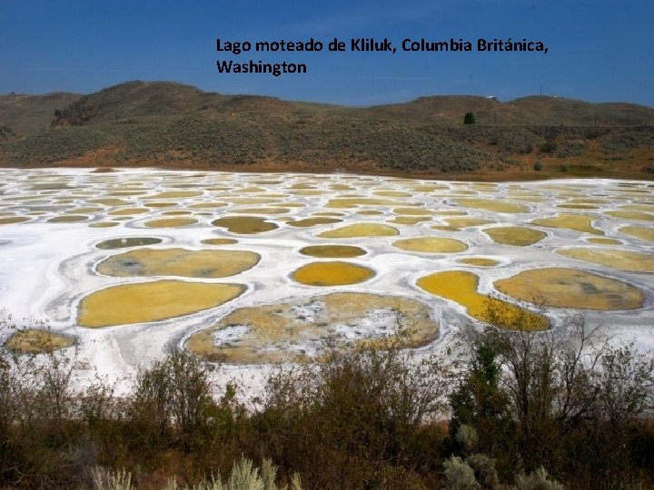 Lago moteado de Kliluk, Columbia Británica, Washington 