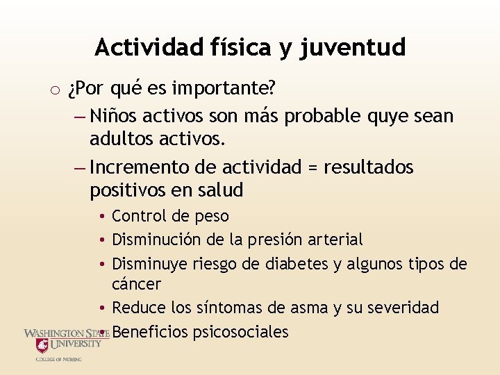 Actividad física y juventud o ¿Por qué es importante? – Niños activos son más