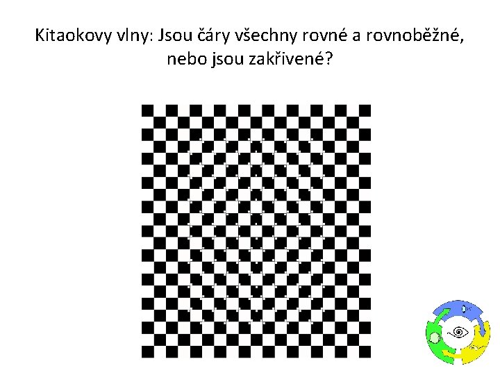 Kitaokovy vlny: Jsou čáry všechny rovné a rovnoběžné, nebo jsou zakřivené? 