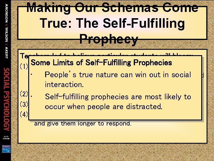 Making Our Schemas Come True: The Self-Fulfilling Prophecy Teachers led to believe particular students