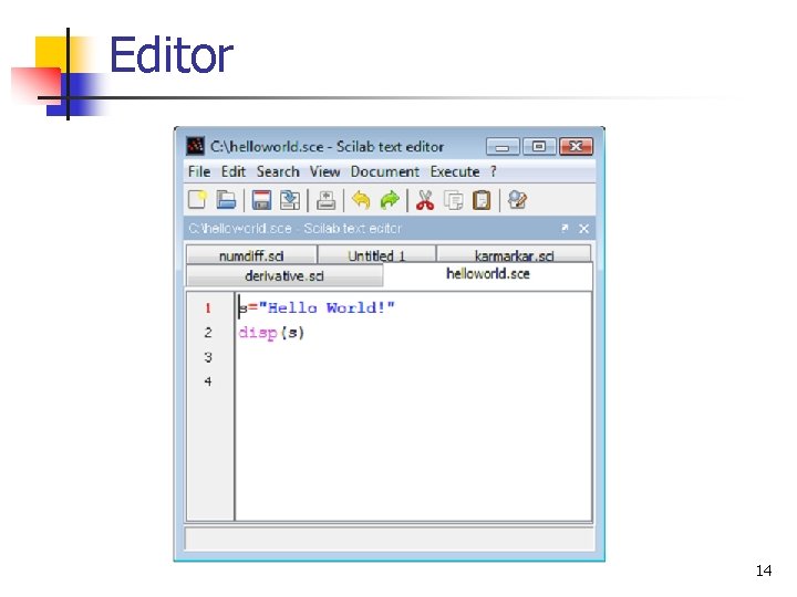 Editor 14 