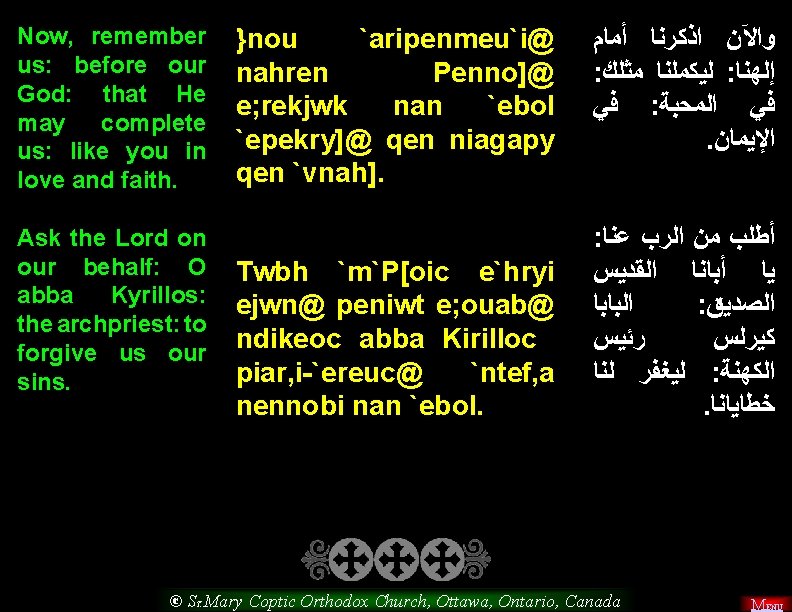 Now, remember us: before our God: that He may complete us: like you in
