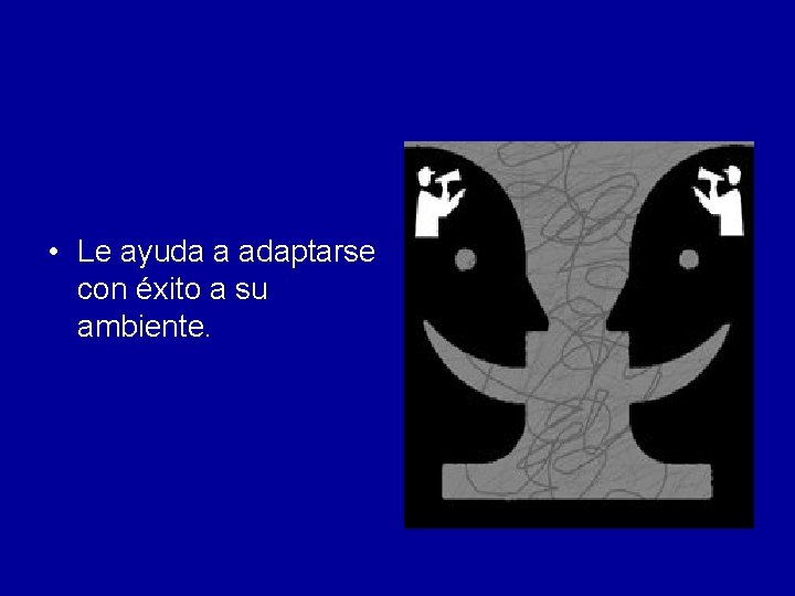  • Le ayuda a adaptarse con éxito a su ambiente. 