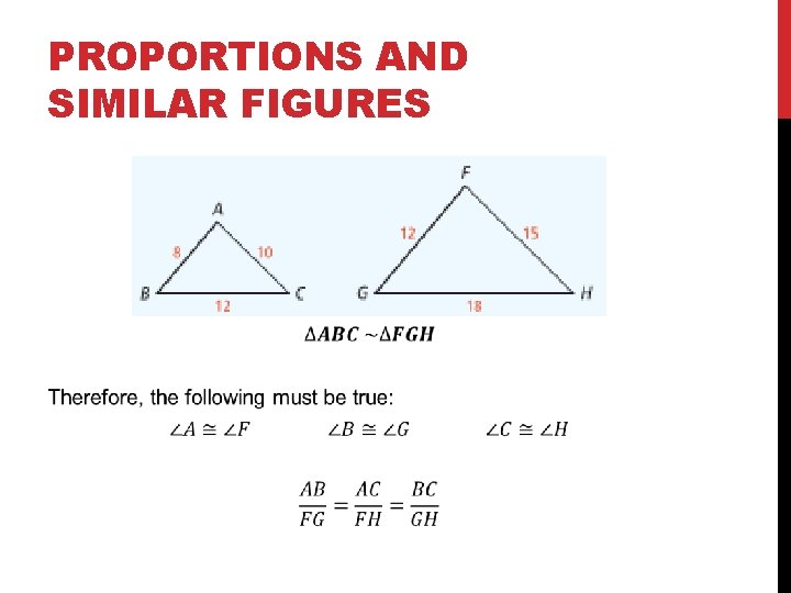 PROPORTIONS AND SIMILAR FIGURES 