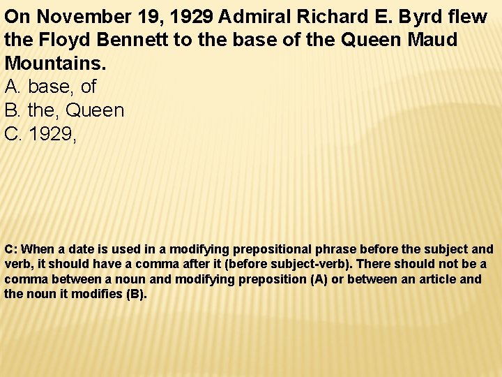 On November 19, 1929 Admiral Richard E. Byrd flew the Floyd Bennett to the