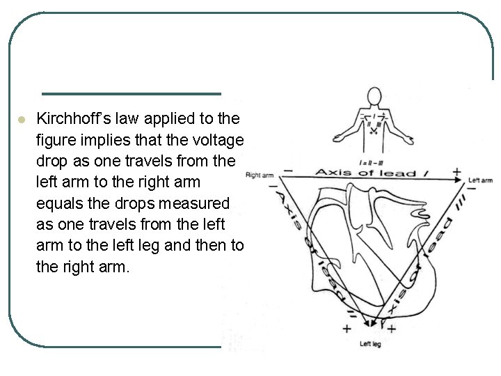 l Kirchhoff’s law applied to the figure implies that the voltage drop as one l Kirchhoff’s law applied to the figure implies that the voltage drop as one
