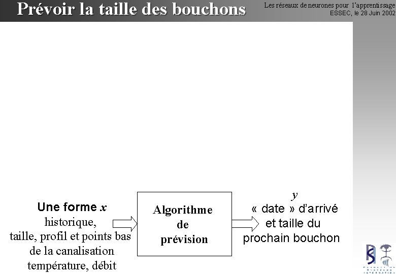 Prévoir la taille des bouchons Une forme x historique, taille, profil et points bas