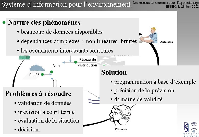 Système d’information pour l’environnement Les réseaux de neurones pour l’apprentissage ESSEC, le 28 Juin