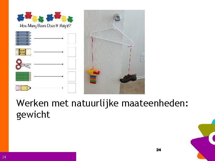 Werken met natuurlijke maateenheden: gewicht 24 24 