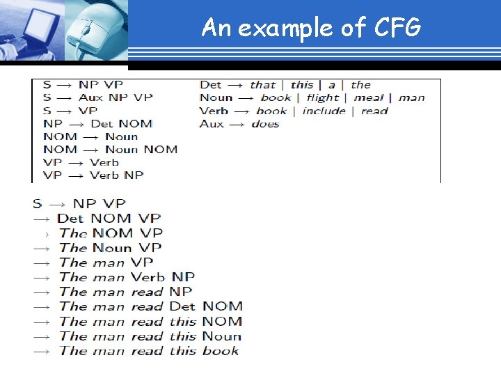 An example of CFG 