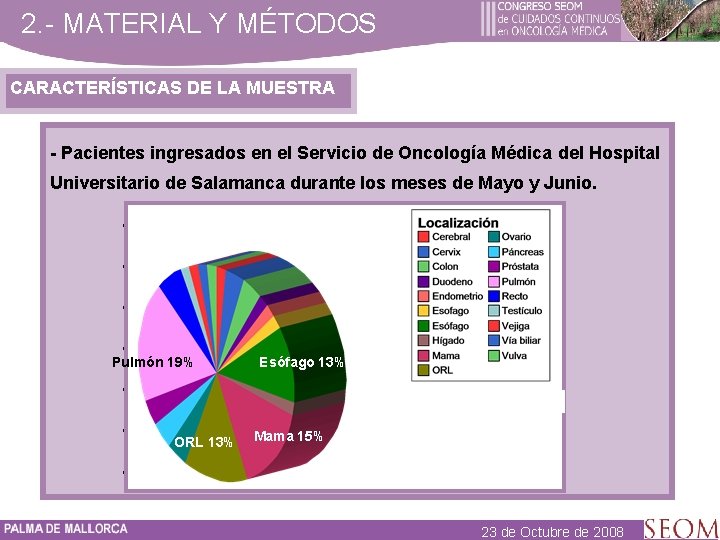 2. - MATERIAL Y MÉTODOS CARACTERÍSTICAS DE LA MUESTRA - Pacientes ingresados en el