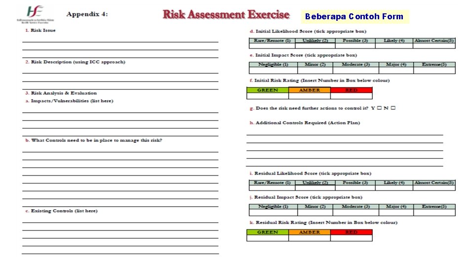 Beberapa Contoh Form 