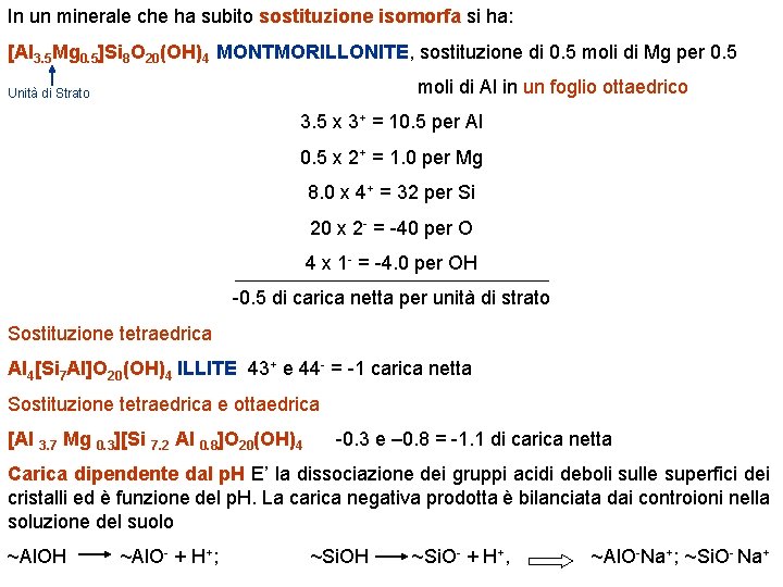 In un minerale che ha subito sostituzione isomorfa si ha: [Al 3. 5 Mg