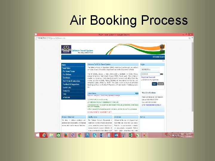 Air Booking Process Air Booking Process