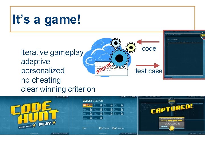 It’s a game! iterative gameplay adaptive ret c personalized se no cheating clear winning