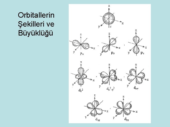 Orbitallerin Şekilleri ve Büyüklüğü 