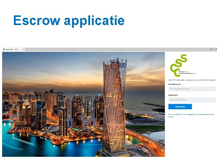 Escrow applicatie 