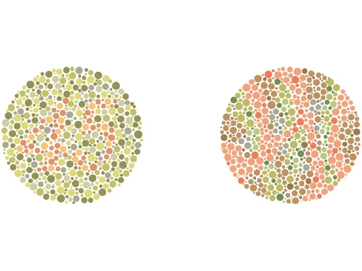 Image A depicts an image of colors that will display the number 45 if Image A depicts an image of colors that will display the number 45 if