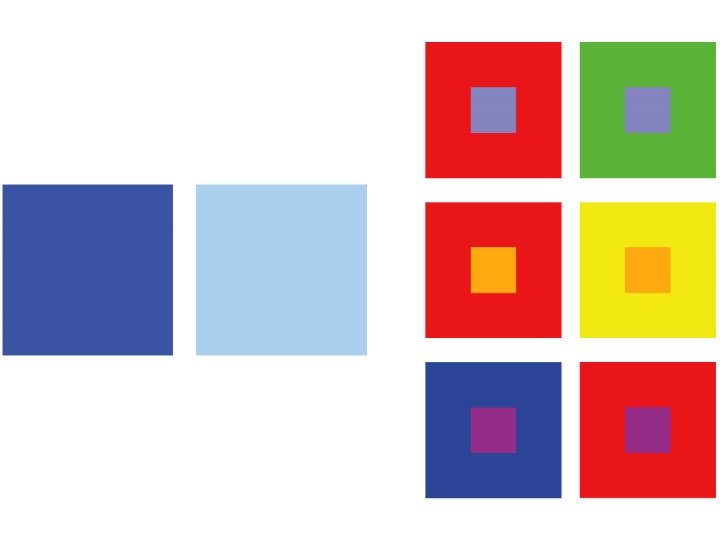 • Image A depicts two squares, one navy blue and the other light • Image A depicts two squares, one navy blue and the other light