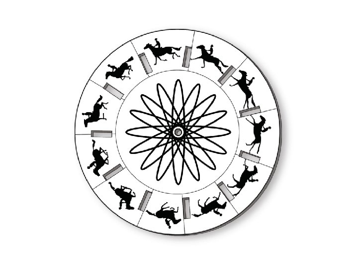 Series of images of a person on horseback on a wheel that would appear Series of images of a person on horseback on a wheel that would appear