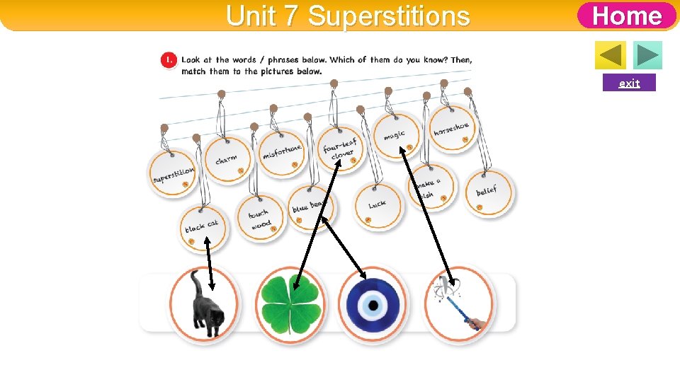 Unit 7 Superstitions Home exit 