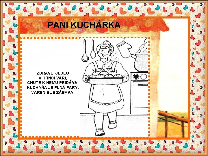 PANI KUCHÁRKA ZDRAVÉ JEDLO V HRNCI VARÍ, CHUTE K NEMU PRIDÁVA, KUCHYŇA JE PLNÁ