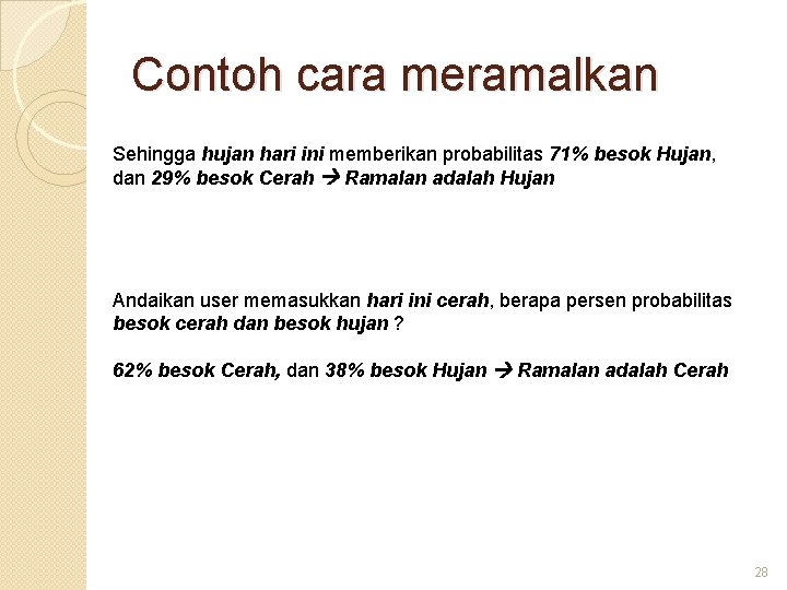 Contoh dialog asking for certainty