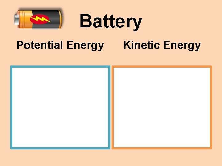 Battery Potential Energy Kinetic Energy 