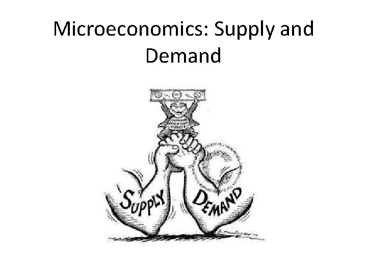 Microeconomics: Supply and Demand 