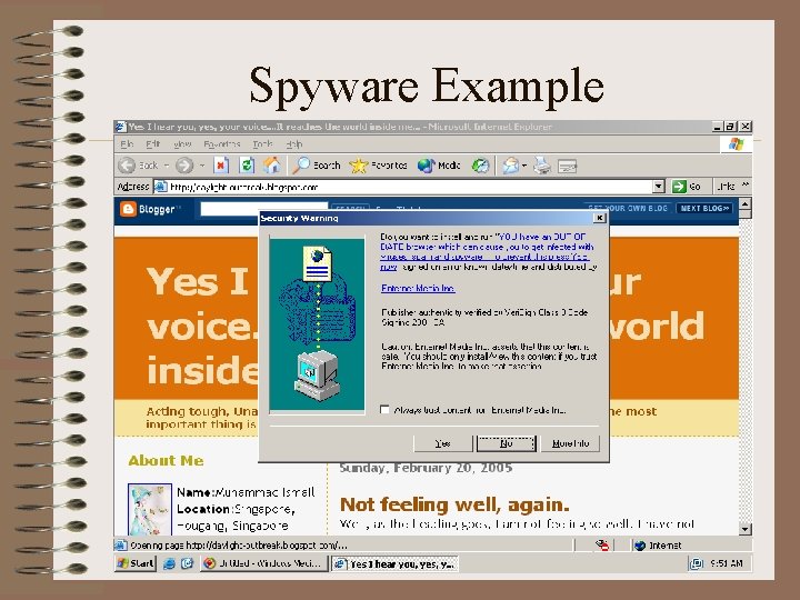 Spyware Example 