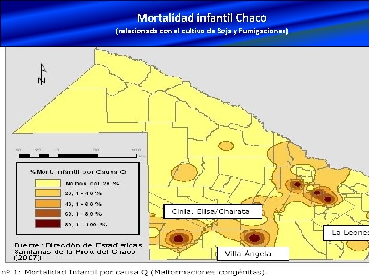 Mortalidad infantil Chaco (relacionada con el cultivo de Soja y Fumigaciones) 
