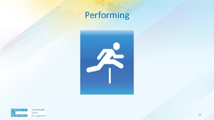Performing 13 