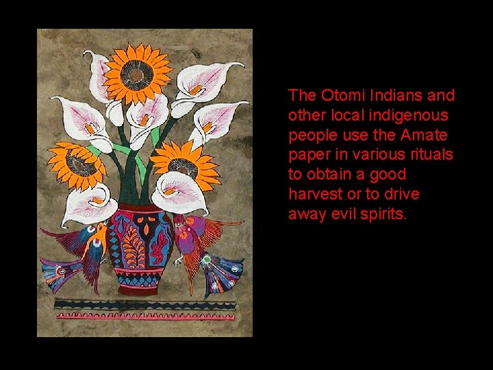 The Otomi Indians and other local indigenous people use the Amate paper in various