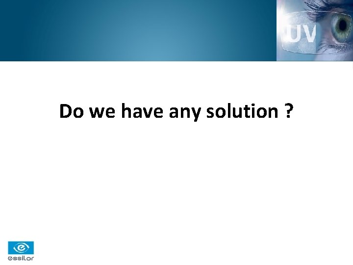 Do we have any solution ? 