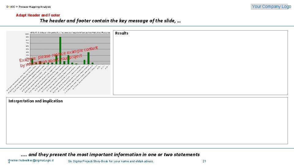 Your Company Logo DMAIC > Process-Mapping-Analysis Adapt Header and Footer The header and footer