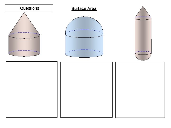 Questions Surface Area 