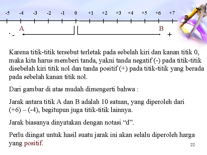-5 . - -4 -3 -2 -1 0 +1 +2 +3 +4 A +5