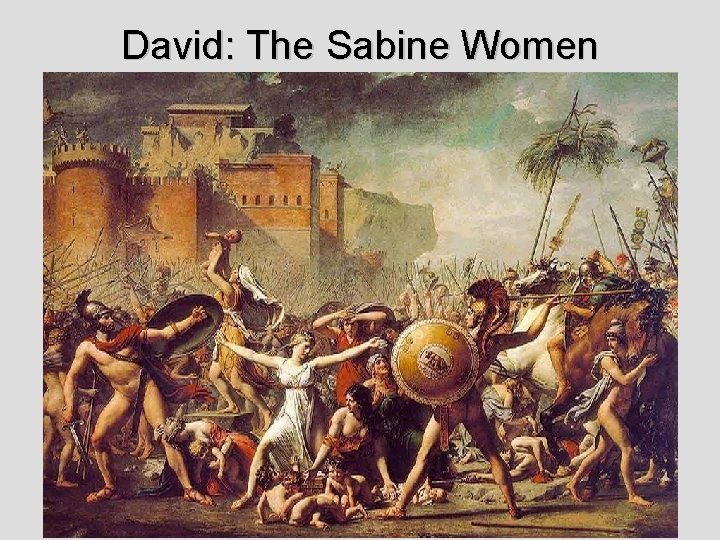 David: The Sabine Women 
