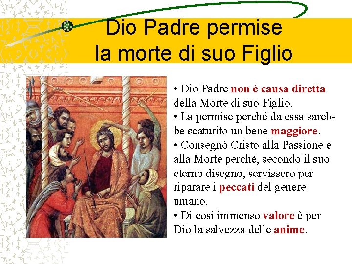 Dio Padre permise la morte di suo Figlio • Dio Padre non è causa