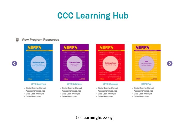 CCC Learning Hub Ccclearninghub. org 