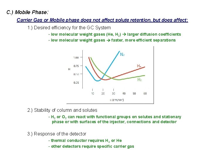 C. ) Mobile Phase: Carrier Gas or Mobile phase does not affect solute retention,