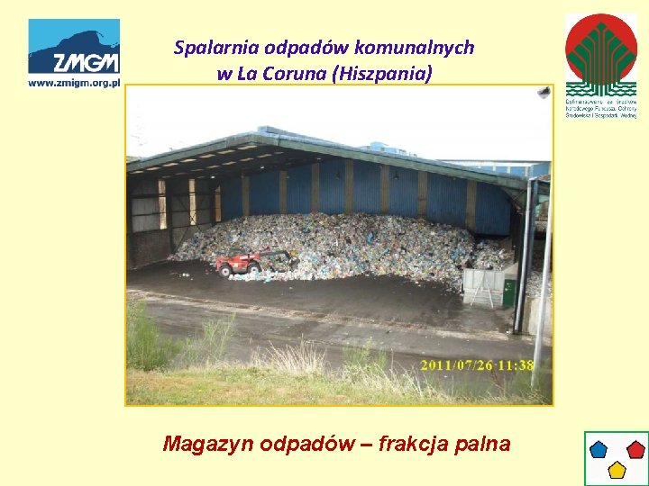 Spalarnia odpadów komunalnych w La Coruna (Hiszpania) Magazyn odpadów – frakcja palna 