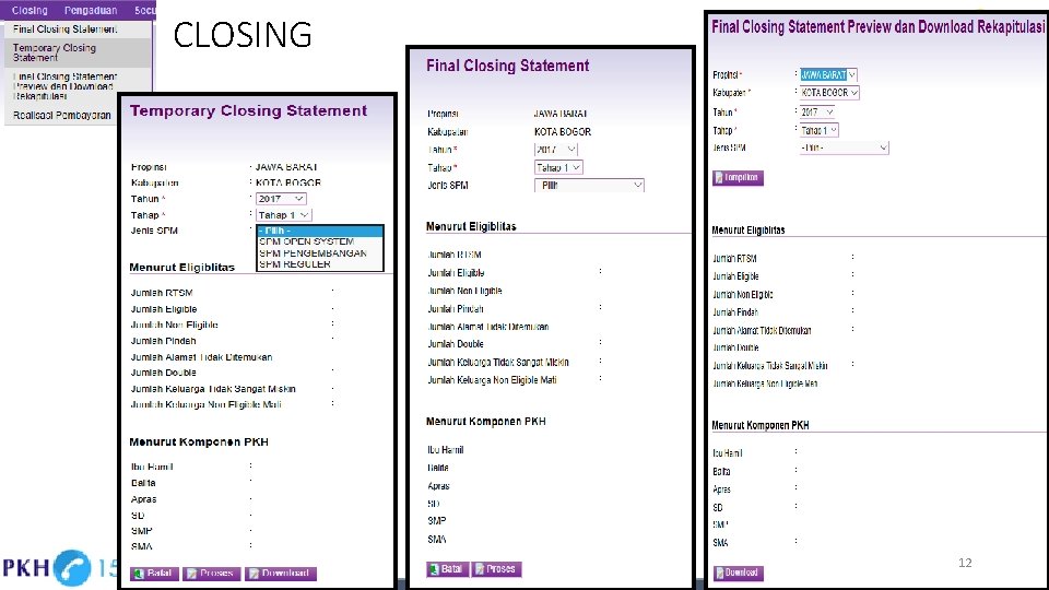 CLOSING 12 CLOSING 12