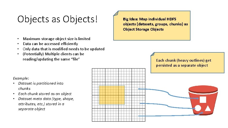 Objects as Objects! • • Maximum storage object size is limited Data can be Objects as Objects! • • Maximum storage object size is limited Data can be