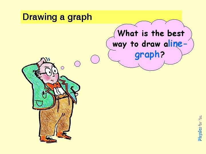 Drawing a graph What is the best way to draw alinegraph ? 