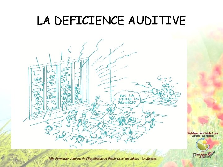 LA DEFICIENCE AUDITIVE 