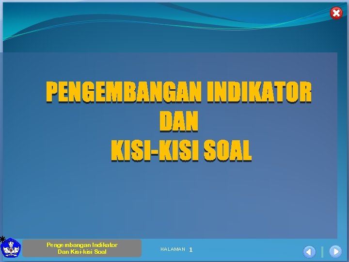 Pengembangan Indikator Dan Kisi-kisi Soal HALAMAN 1 